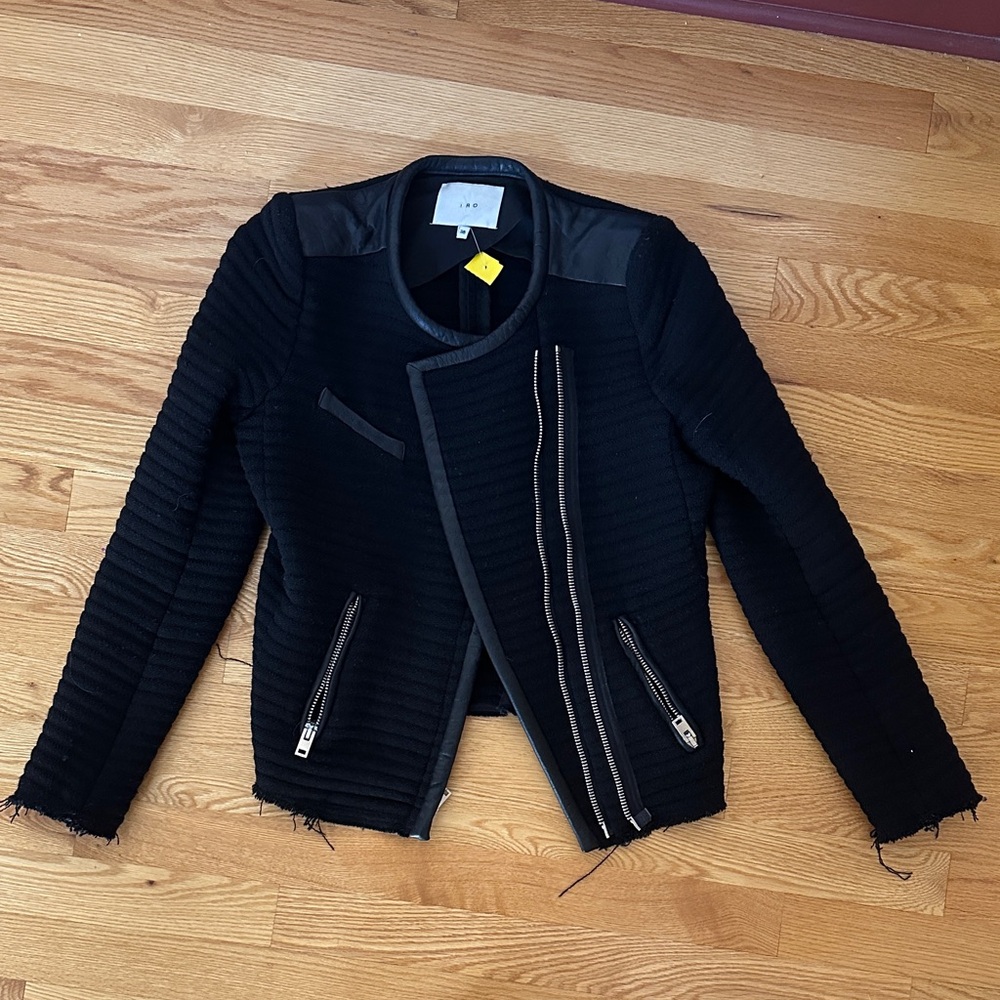 IRO Black wool Textured Blazer